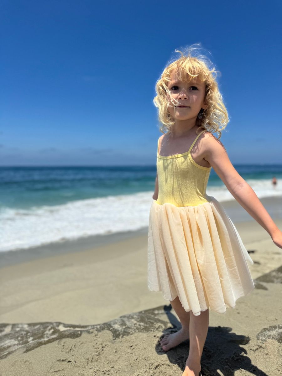 Kaia Tutu Dress in Lemon