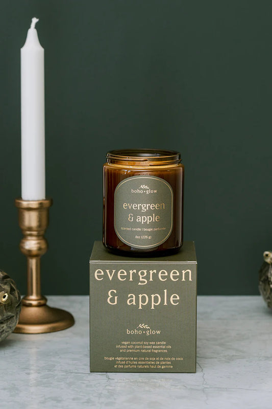 Evergreen & Apple Candle
