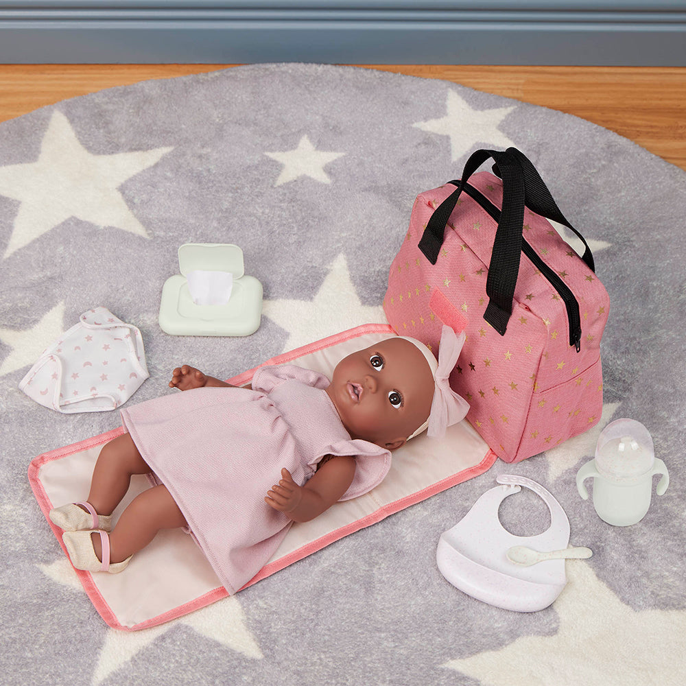 Diaper bag and accessories for 14" Baby doll