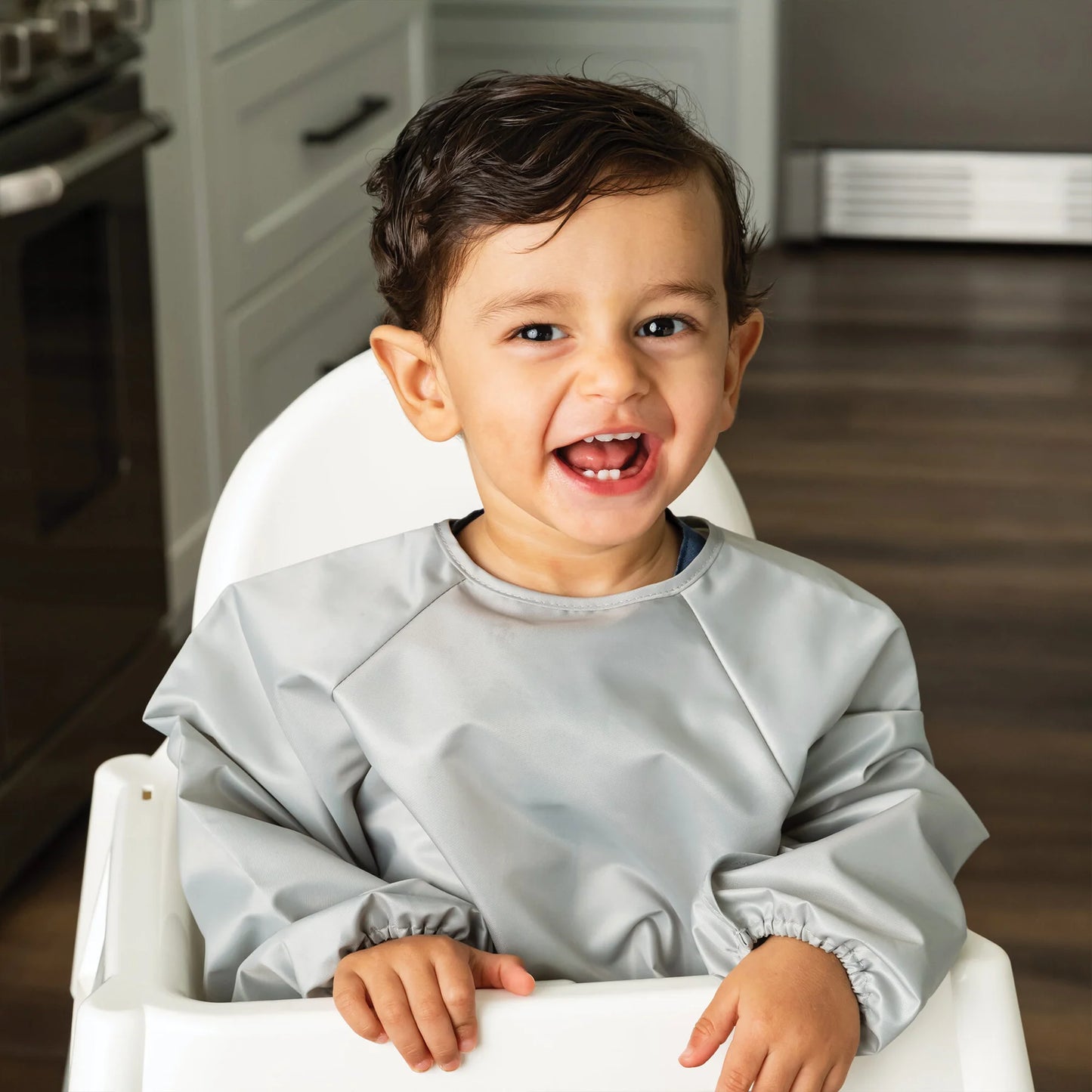 Full Sleeve Bib 2 Pack - Grey & Indigo (6-24 Months)