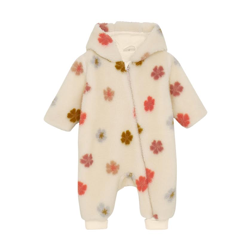 Baby Floral Sherpa Teddy Suit