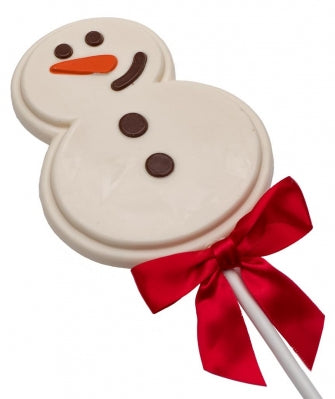 Frosty Snowman White Chocolate Pops