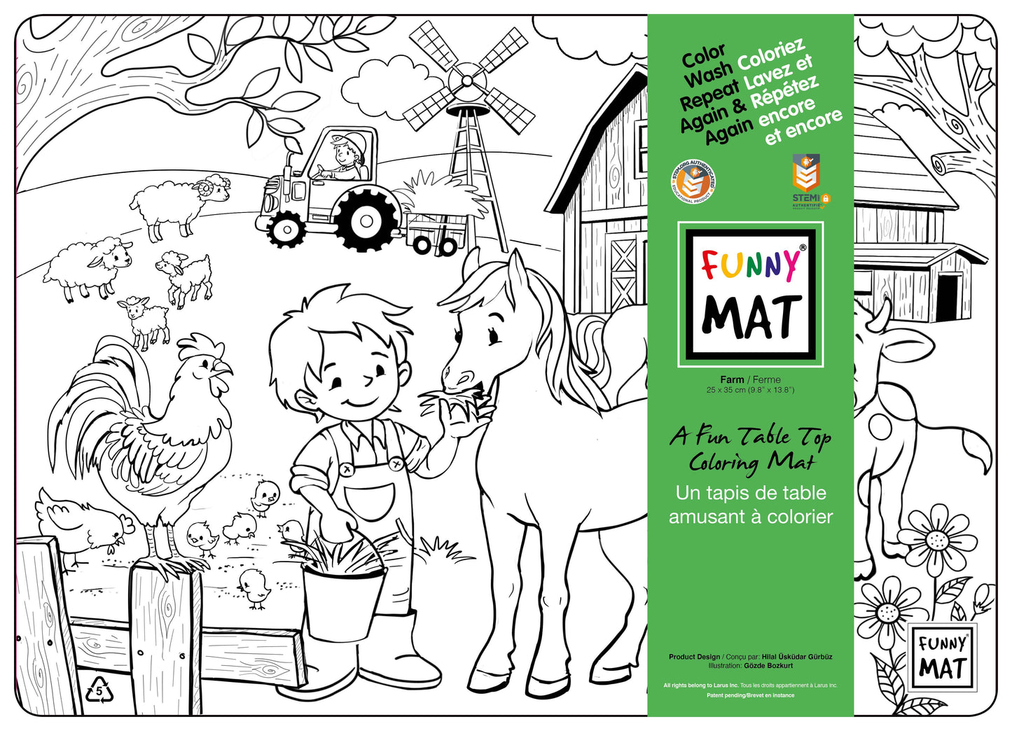 Farm Colouring Mat *Compact Size*