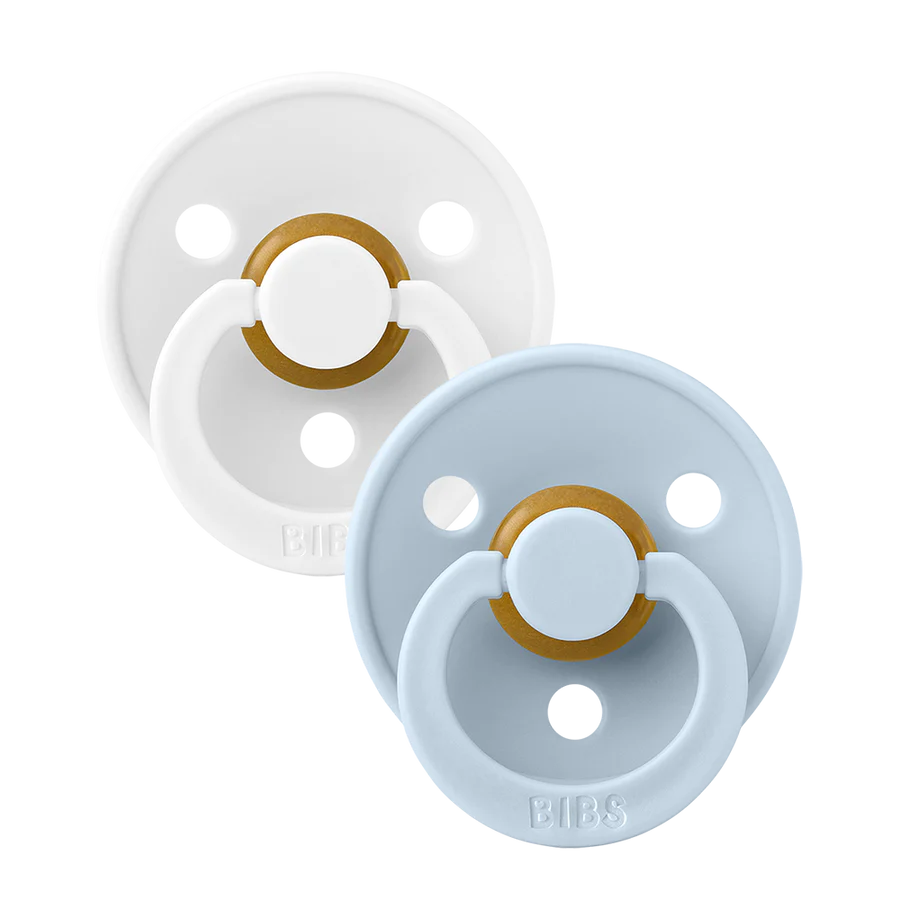 BIBS Pacifier - Baby Blue/White