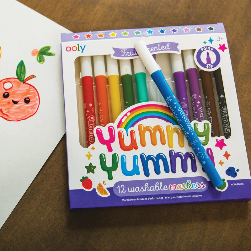 Yummy Yummy Fruit Scented Markers (12 Set)