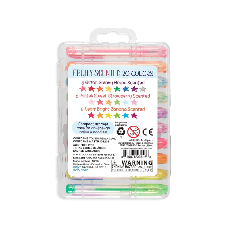 Mini Doodlers Scented Gel Pens (20 Set)