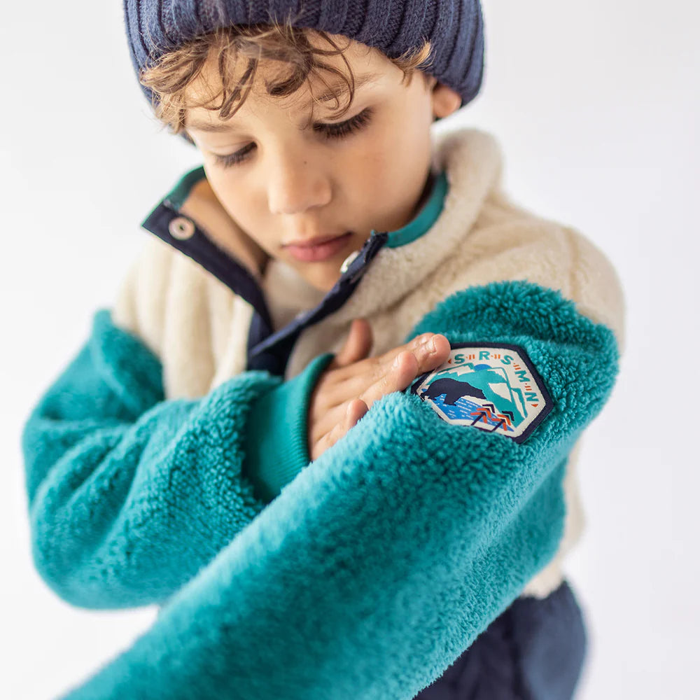 Children's Blue Plush Jacket