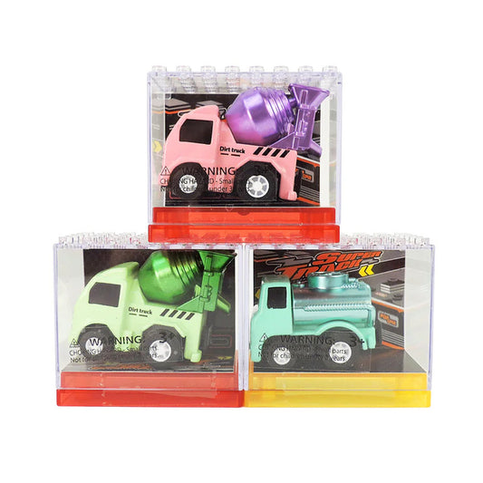 Alloy Alley Medium Trucks in Building Block Box