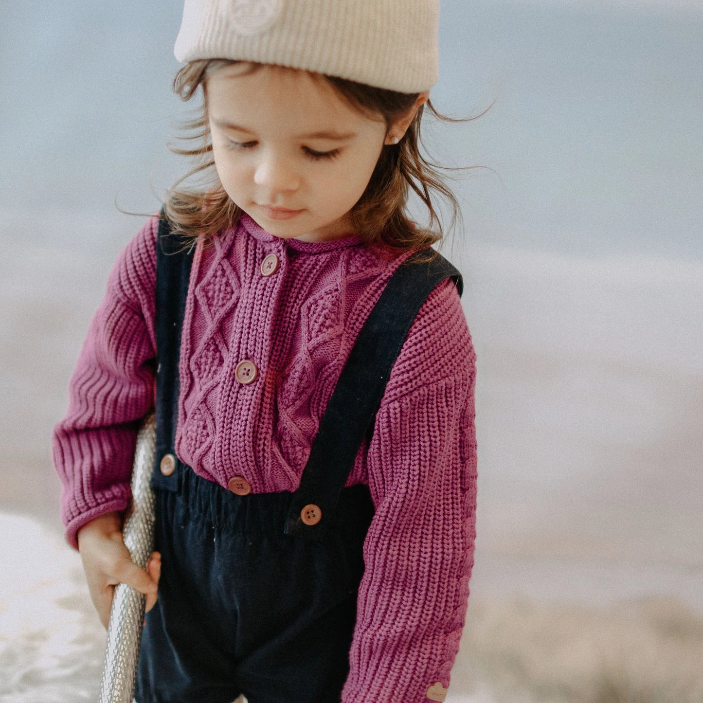 Baby Navy Corduroy Bloomer Overall
