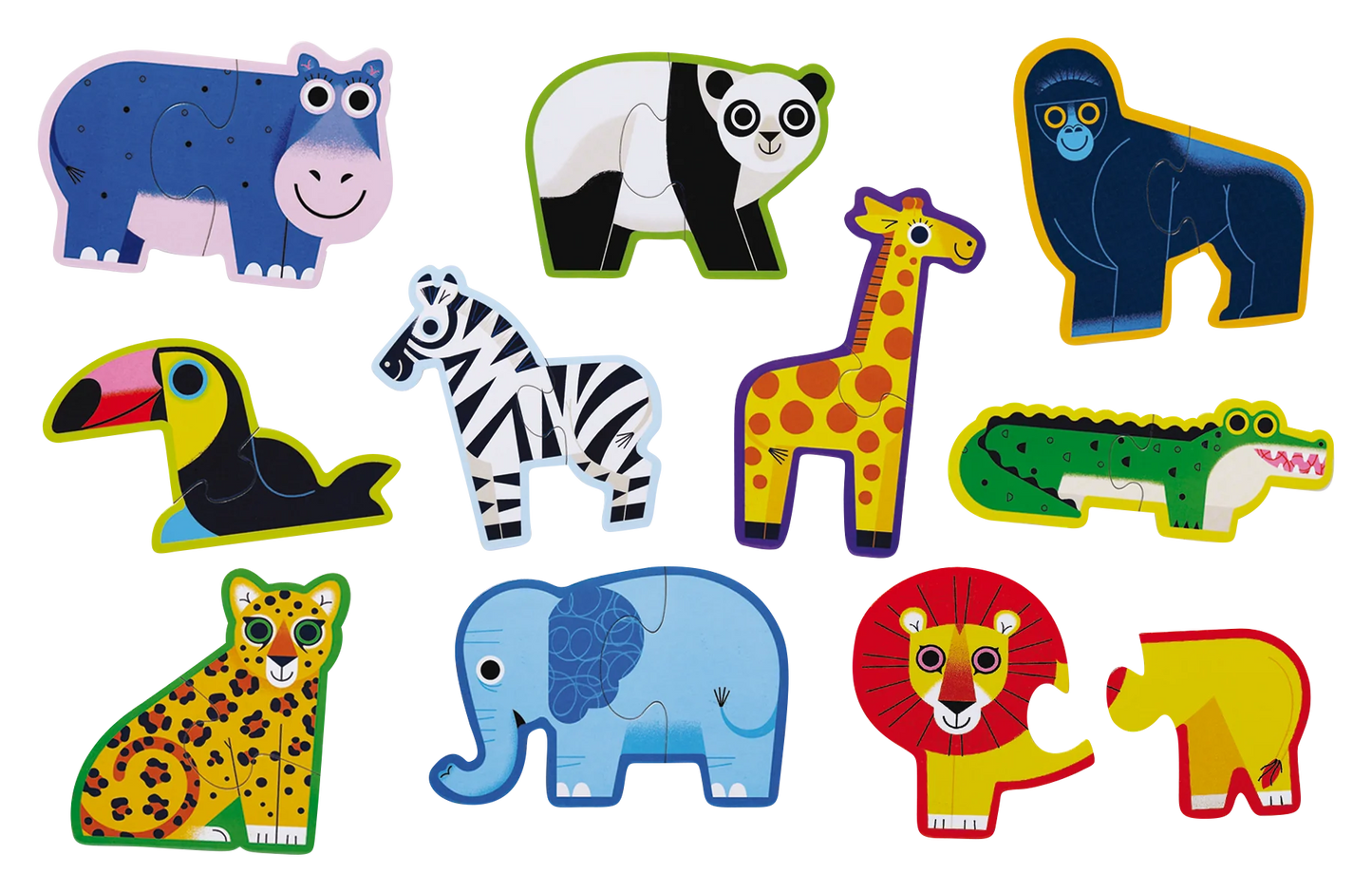 Let's Begin 2-Piece Box Puzzle - Jungle