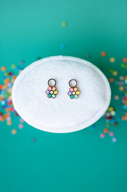 Rainbow Flower Charm
