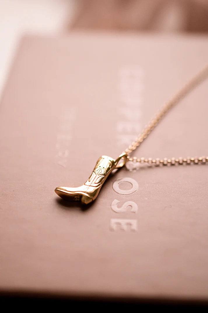 Cowboy Boot Necklace