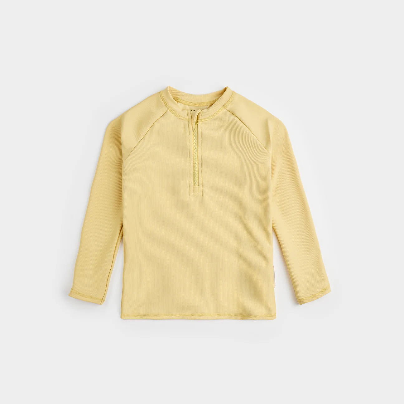Kids Yellow Ribbed Rashguard