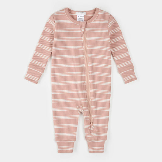 Rose Striped Modal Rib Sleeper
