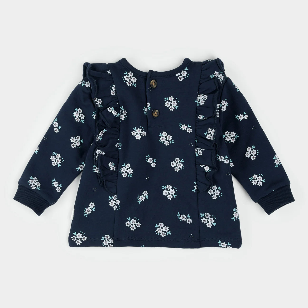 Floral Print on Blue Outfit Set