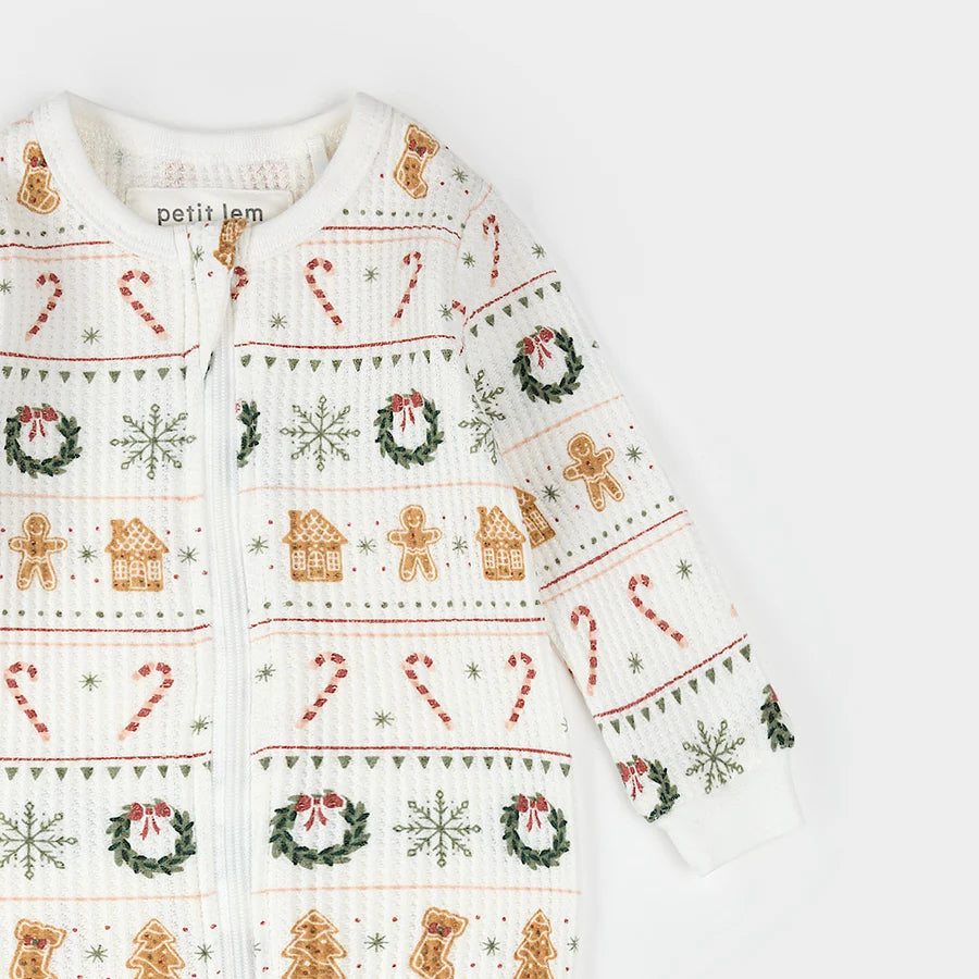 Holiday Treats Fair Isle Print on Thermal Sleeper