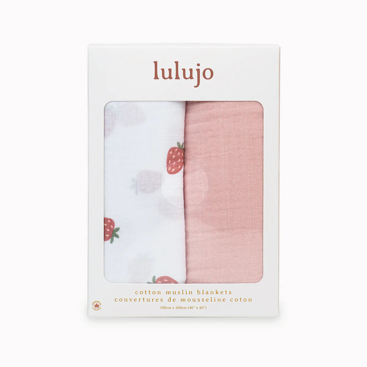 2 Pack Swaddles - Strawberries + Ballet Slipper