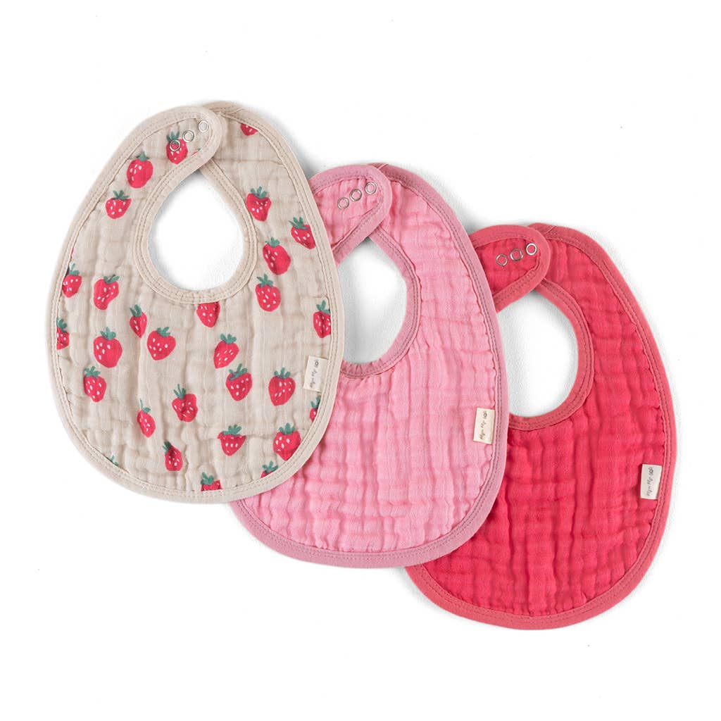 Strawberry & Cream Bib 3pack