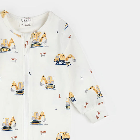 Diggers Print on Off-White Sleeper