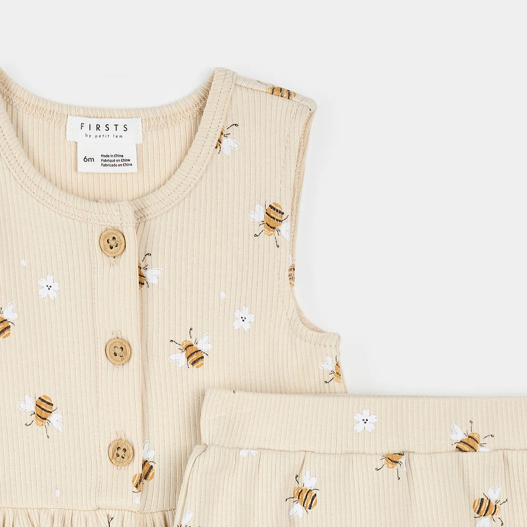 Little Bee Peplum top with Bloomers