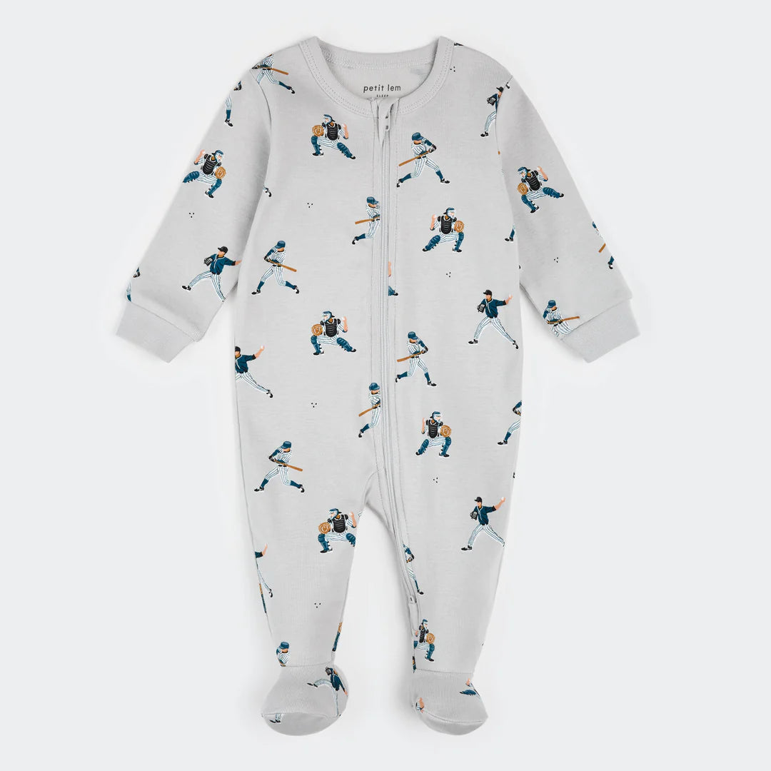 Baseball Player Print on Lunar Rock Sleeper