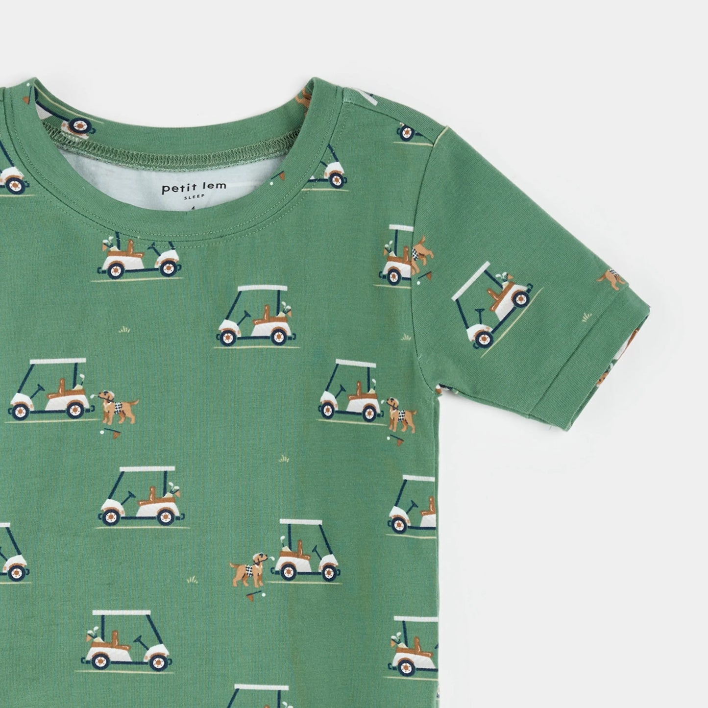 Golf Carts Print on Spruce PJ Set