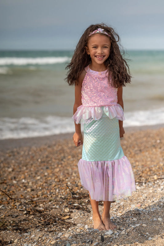 Misty Mermaid Dress Pink/Blue