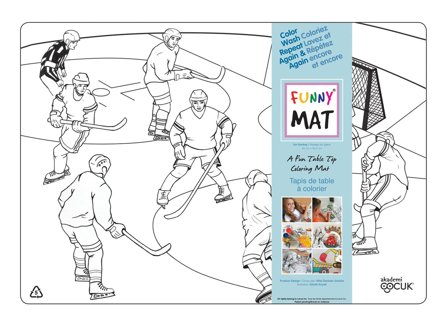 Hockey Colouring Mat