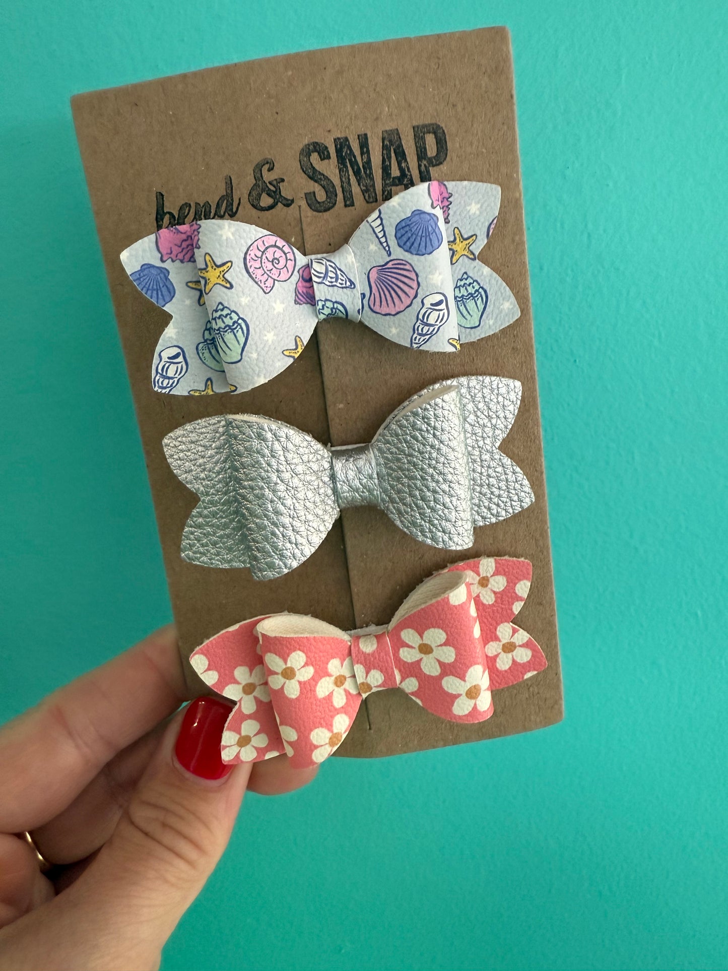 Seashell-Silver-Flower 3 Pack