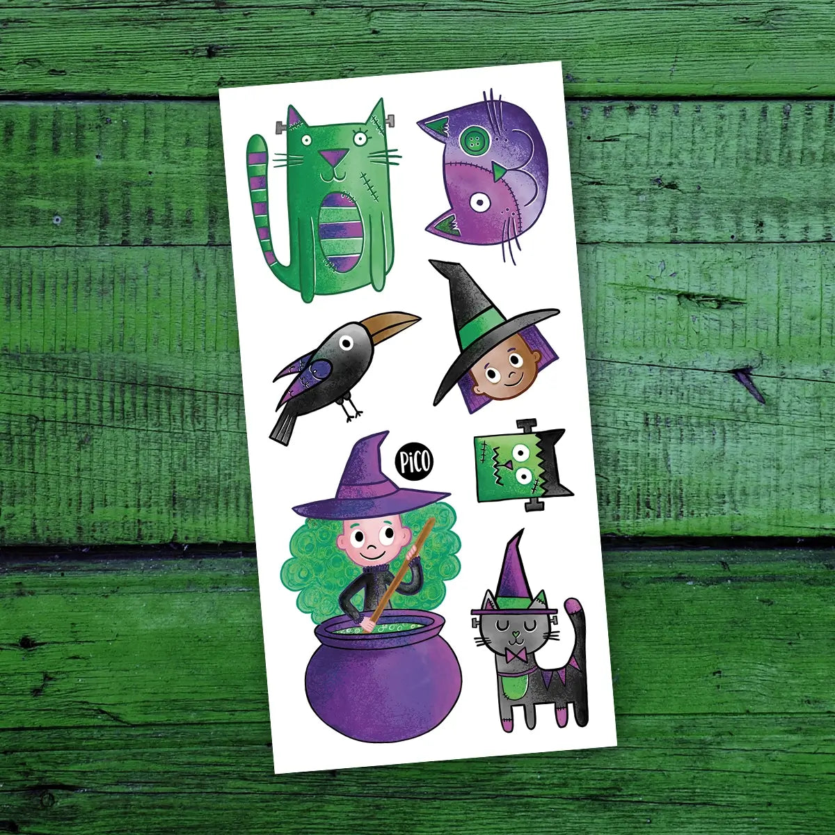 Frankencat and the witches Tattoos