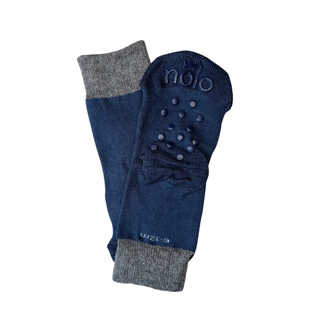 Navy Gripper Socks