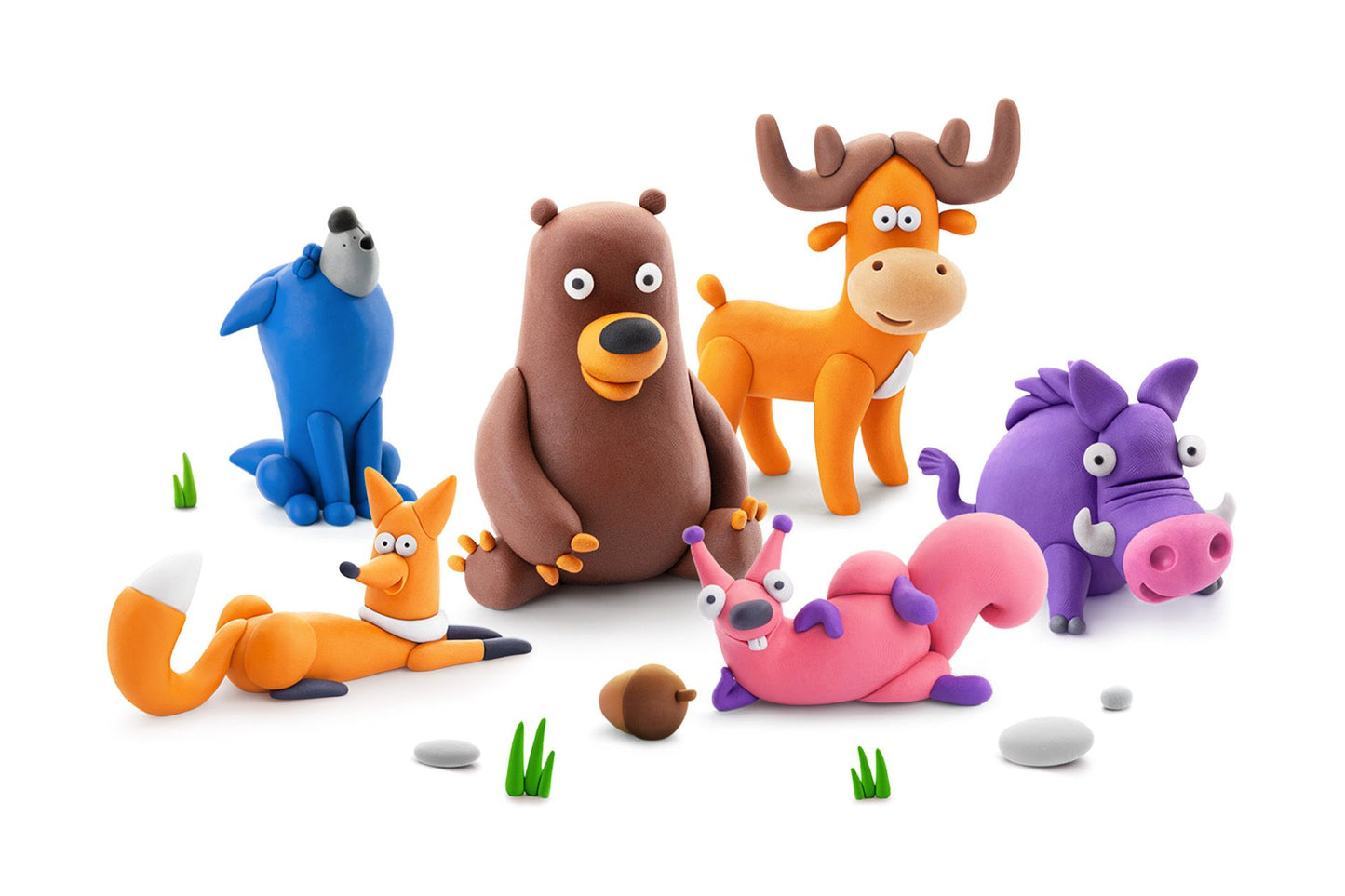 Hey Clay Forest Animals