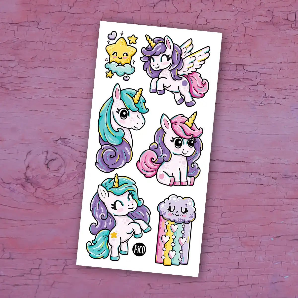 Rainbow Ponies Tattoos