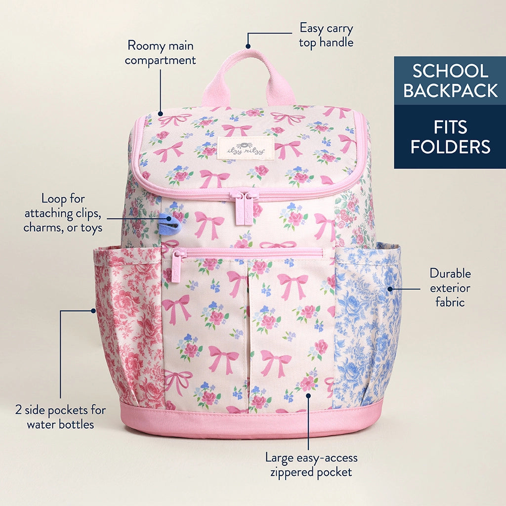 Ribbons & Roses - Big Kids Backpack