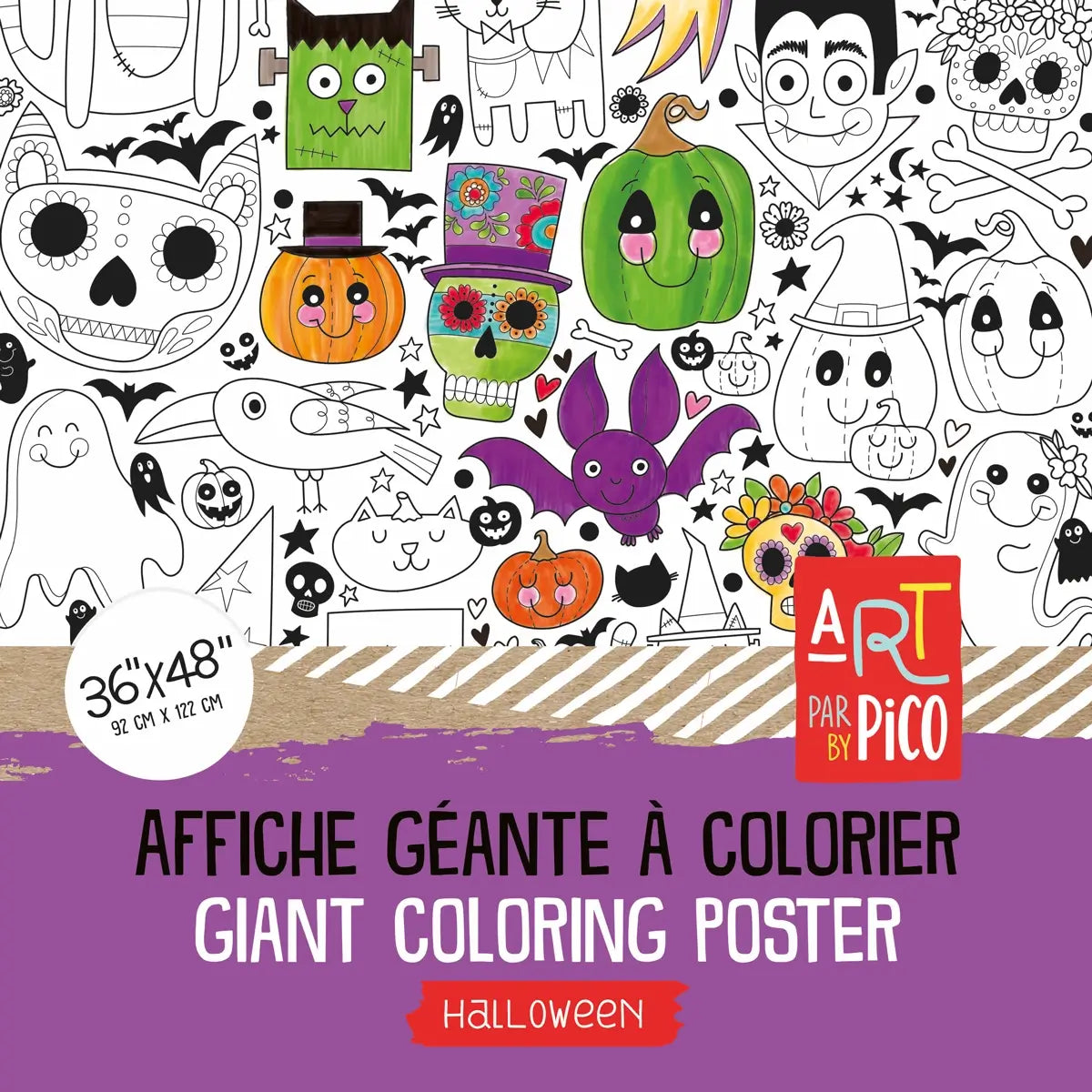 Giant Colouring page - Halloween