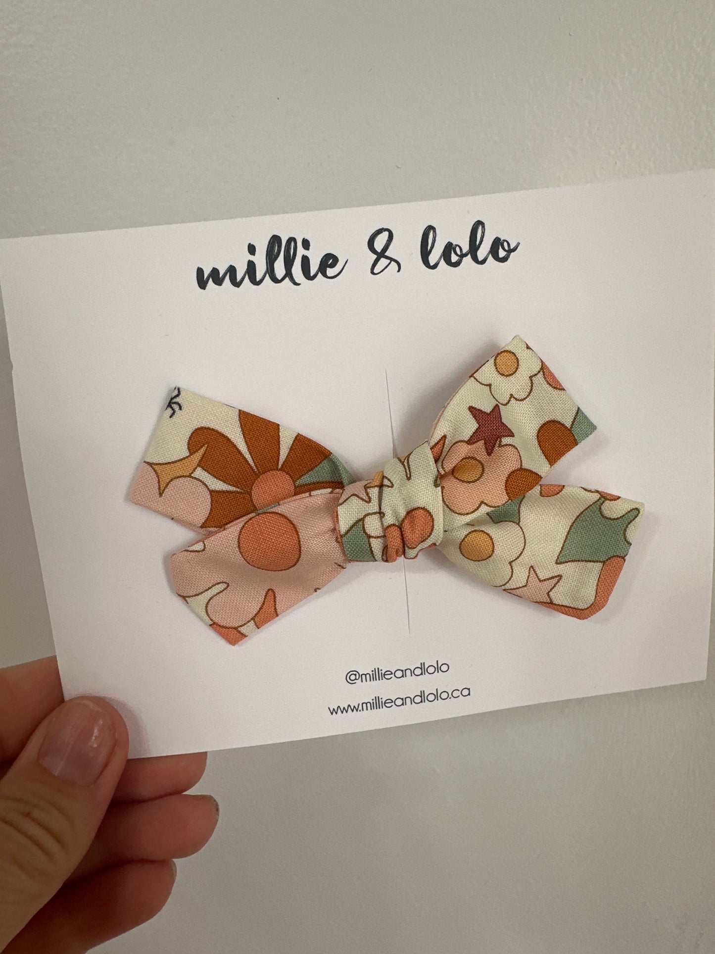 Floral with Spider Mini Emma Bow