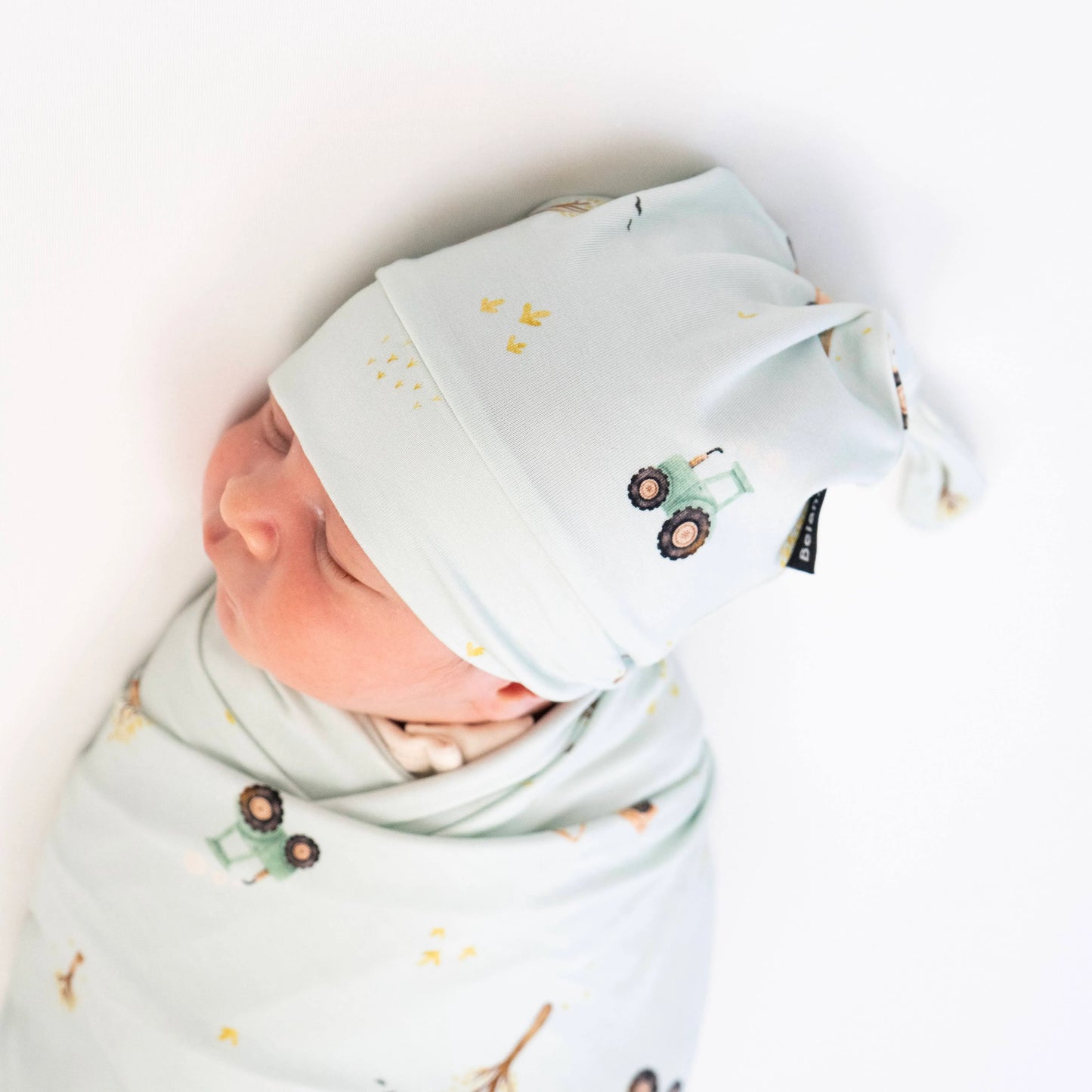 Tractors - Knotted Hat (0-3 Months)
