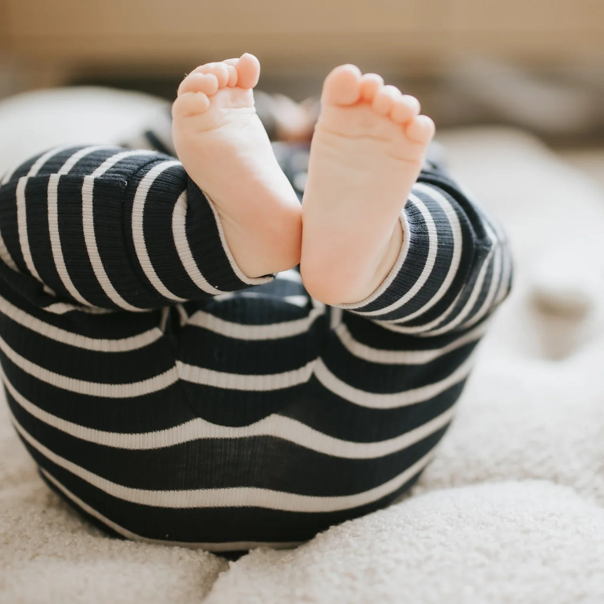 Indigo Striped Modal Rib Sleeper