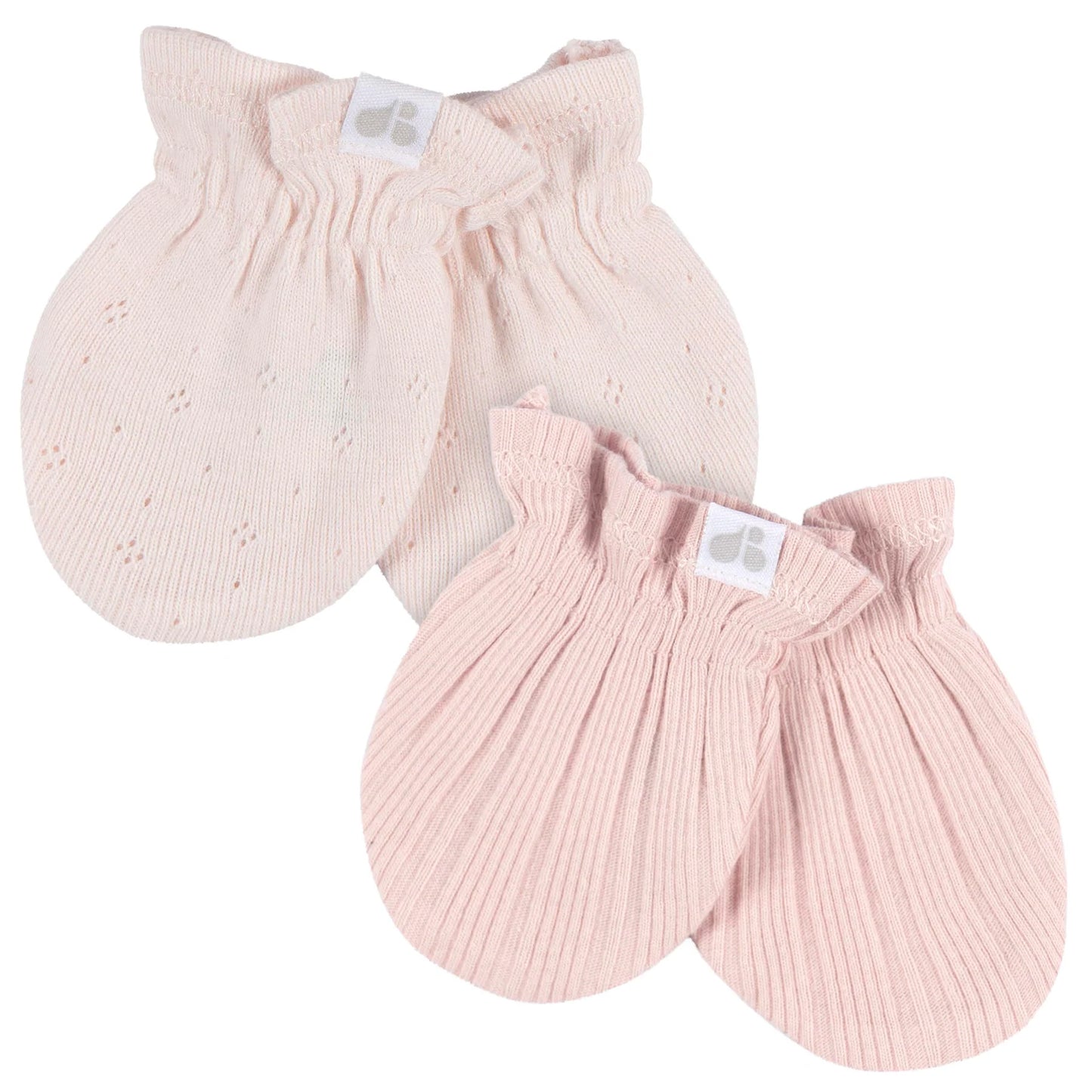 4 Piece Hat and Mittens- Pink (0-6 Months)