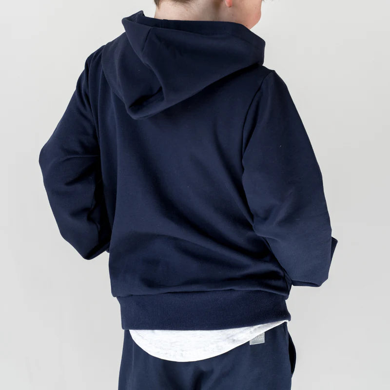 Navy Zip Up Hoodie