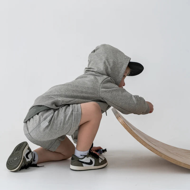 Heather Grey Essential Harem Shorts