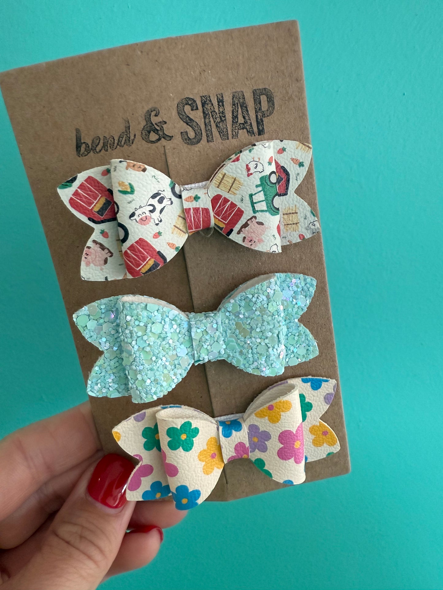 Farm-Blue Sparkle-Flower 3 Pack