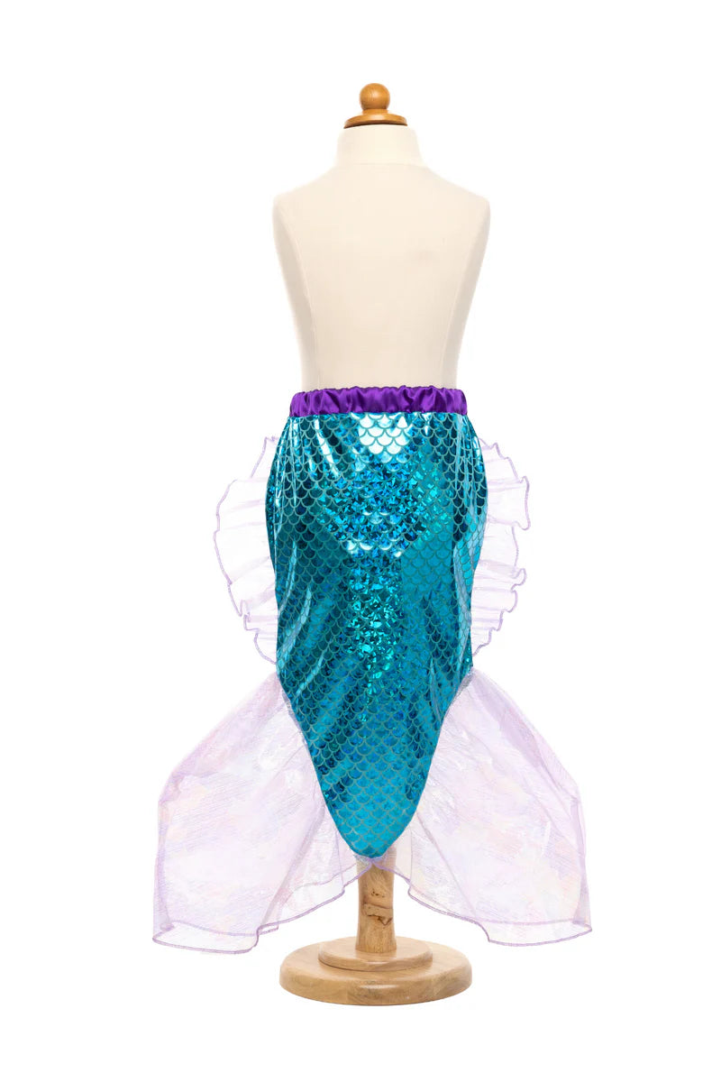 Mermaid Glimmer Skirt Set with Headband (5-6)