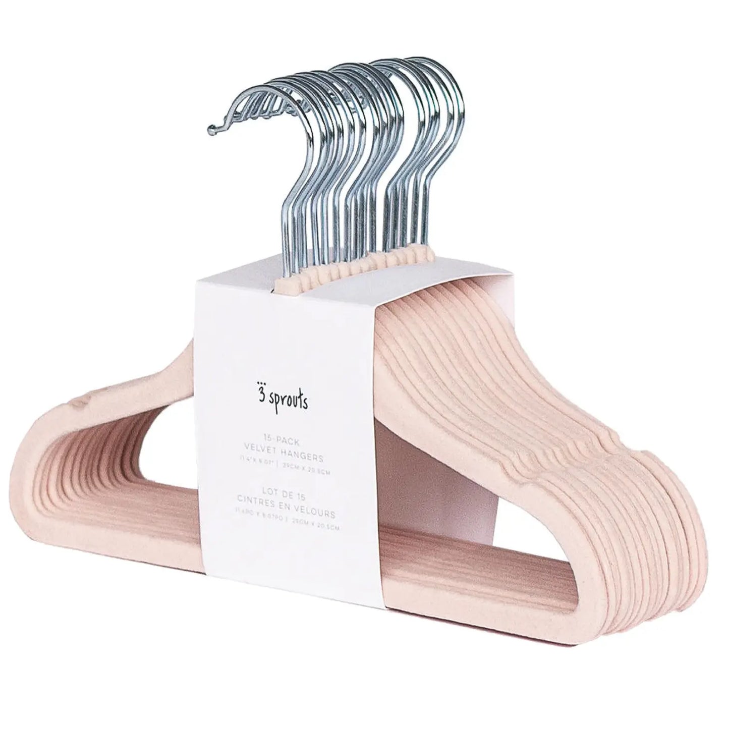 Velvet Hangers - Pink (15pc)