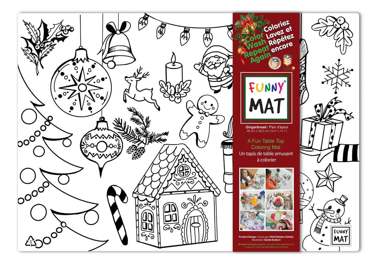 Gingerbread House Colouring Mat