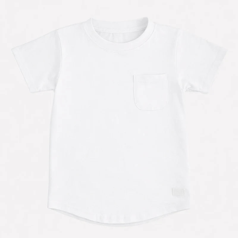 White Lightweight Pocket T-Shirt