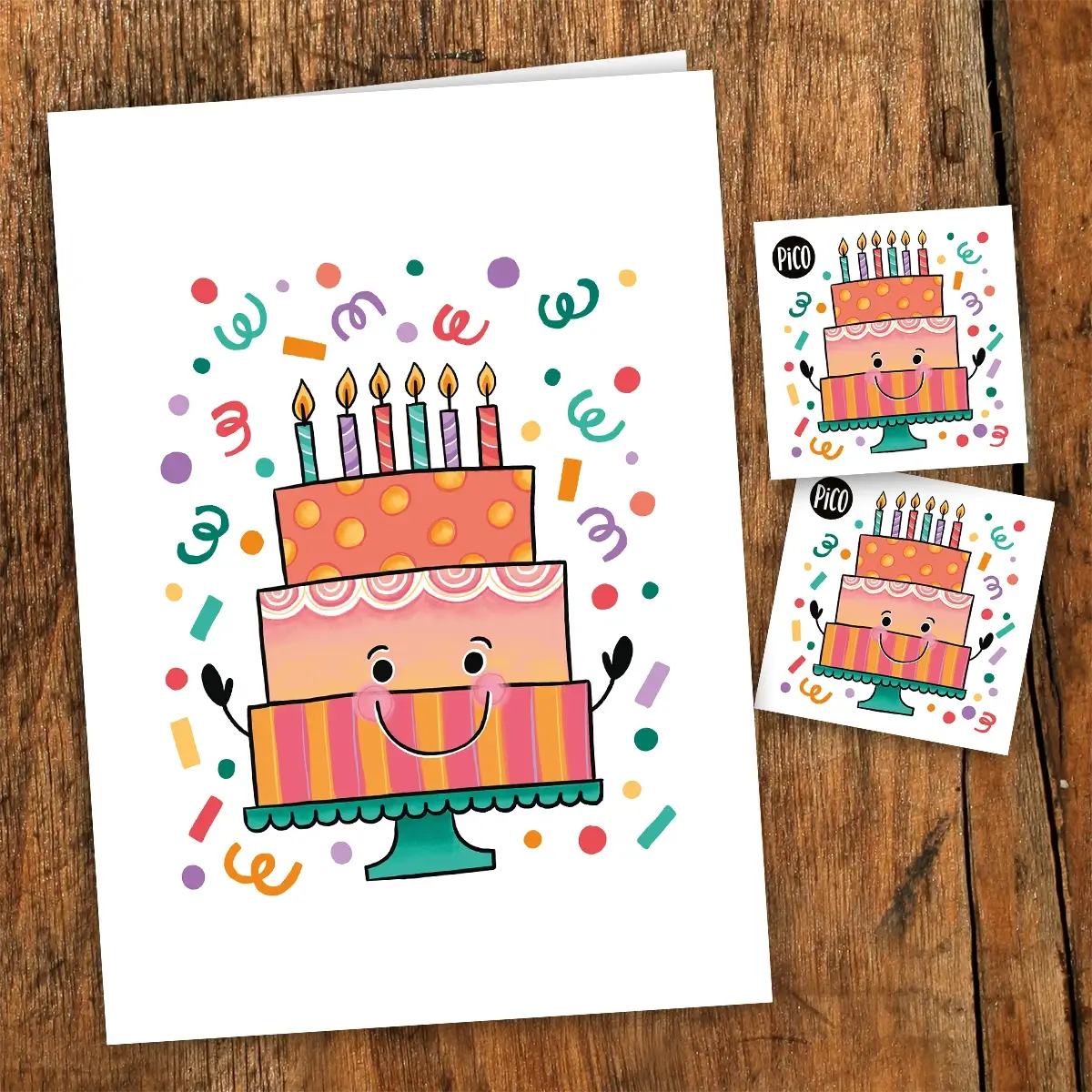 Happy Birthday Card with Tattoos