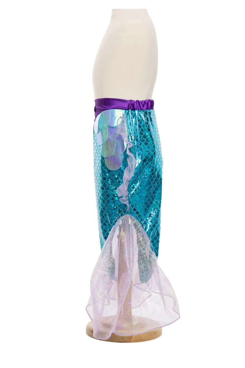 Mermaid Glimmer Skirt Set with Headband (5-6)