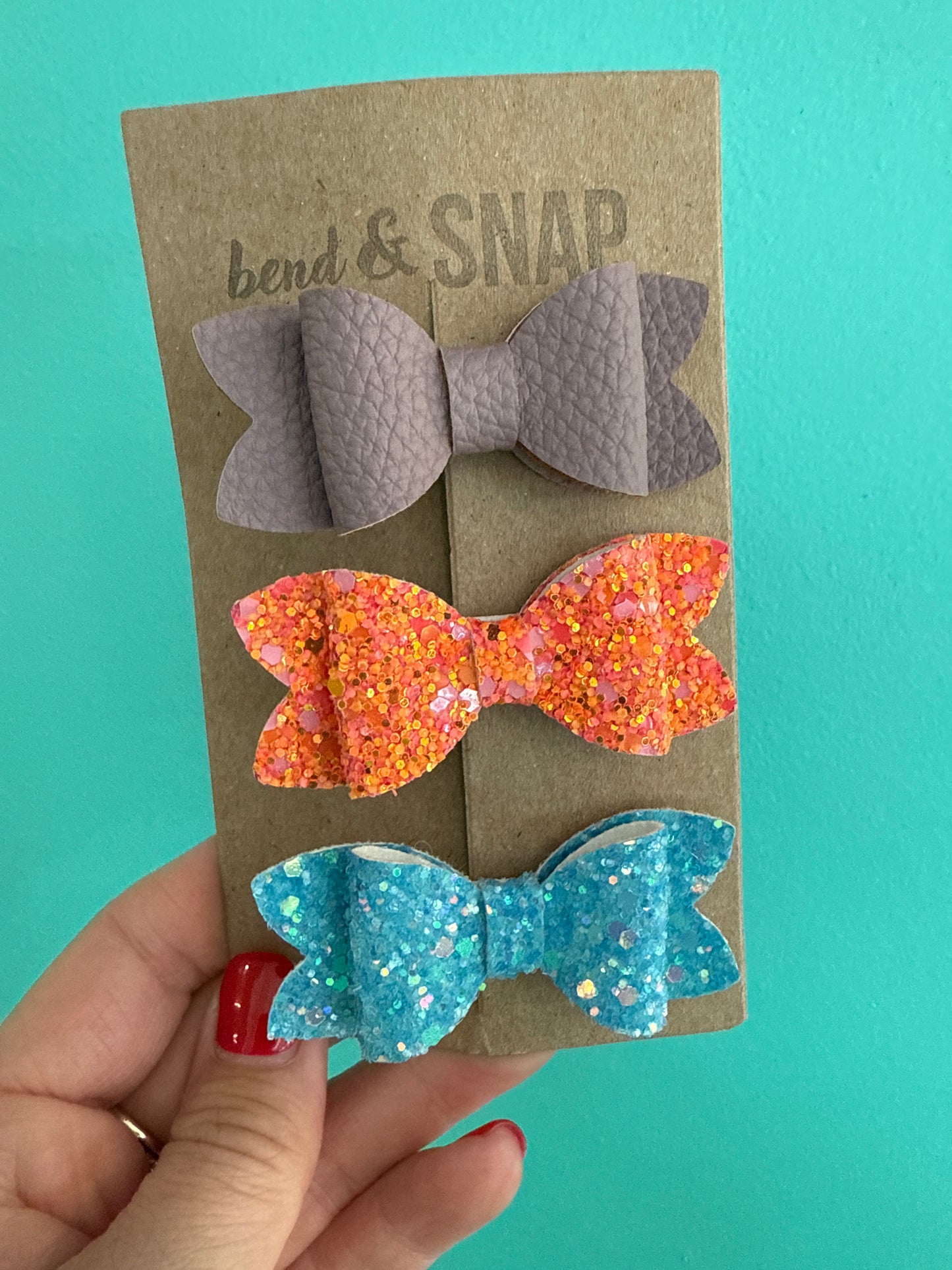Mauve-Orange Glitter-Blue Glitter 3 Pack