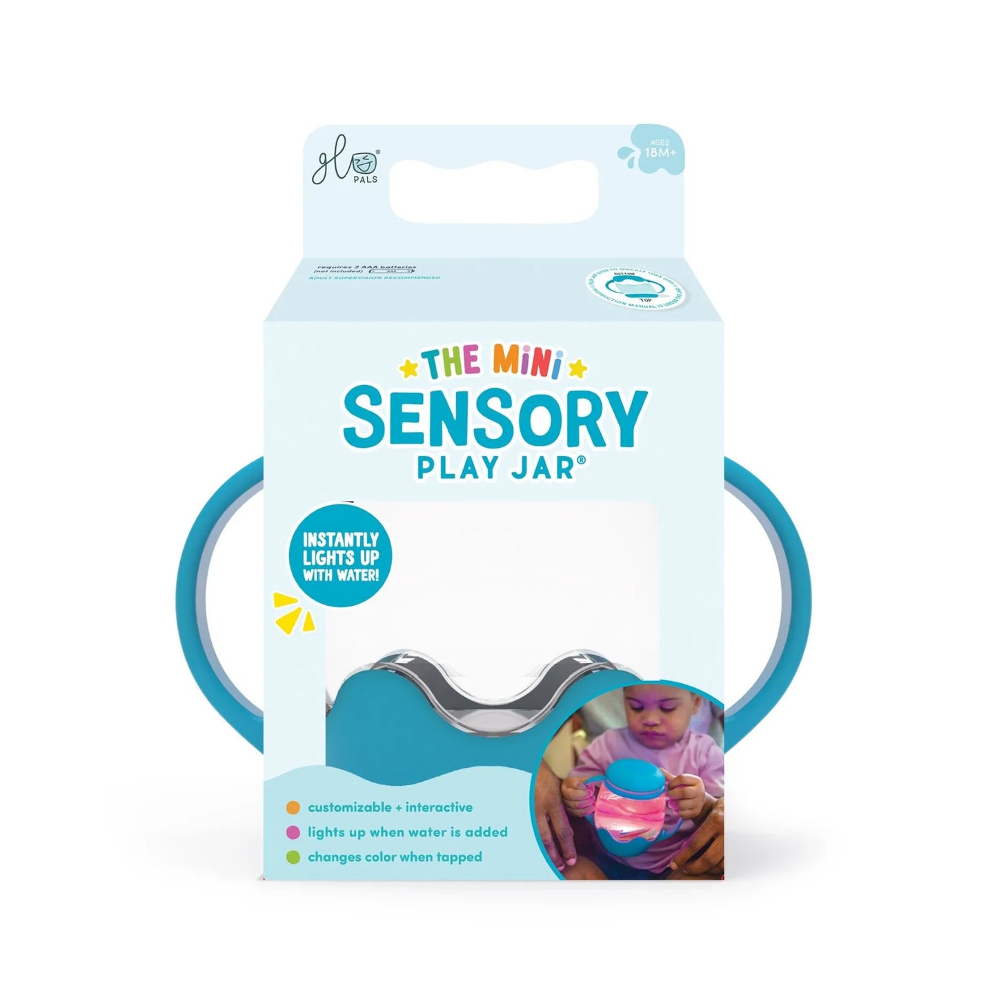 Mini Sensory Play Jar - Blue Lagoon